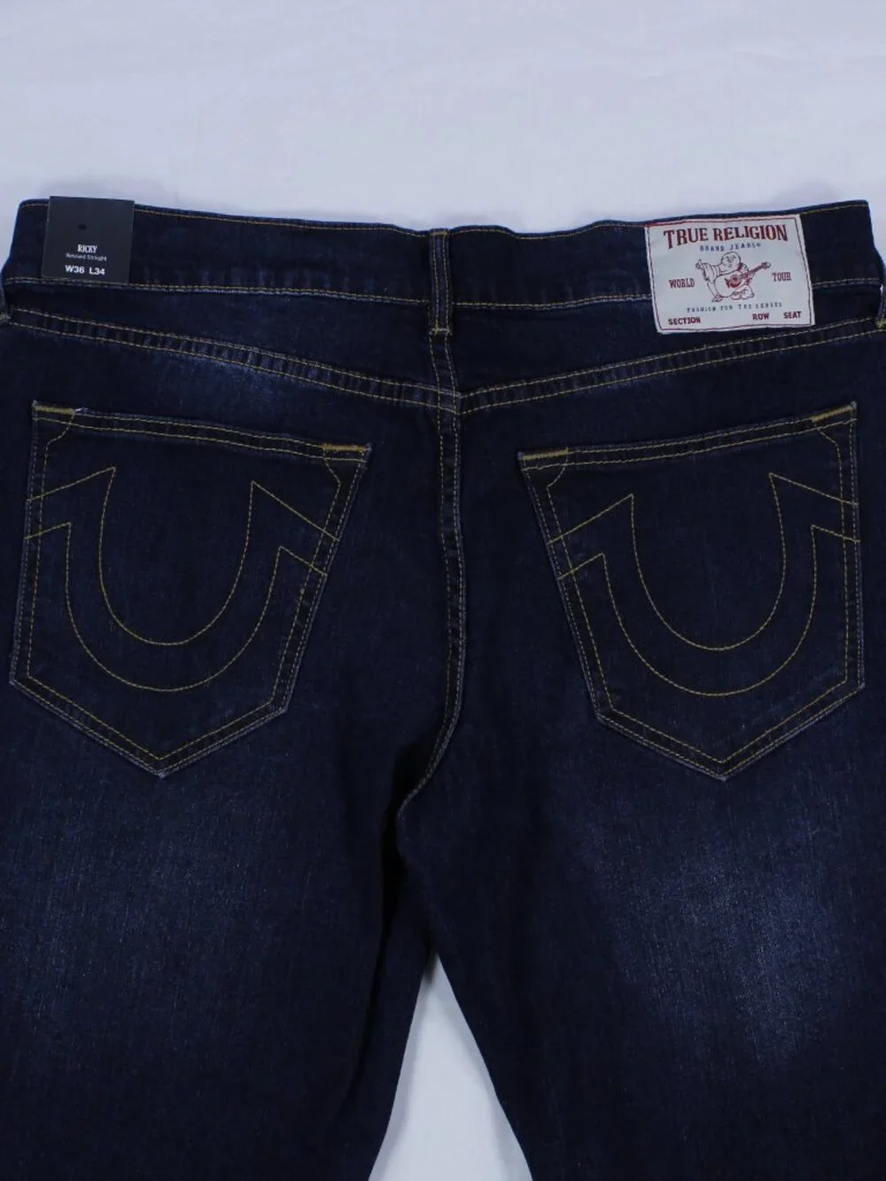 True Religion Ricky Straight Leg Jeans for Men - Dark Blue - NWT - Size 36